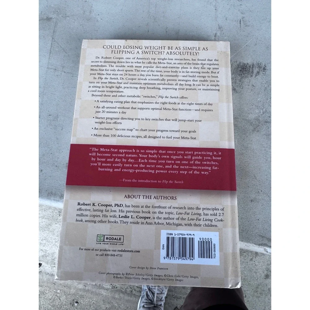 Flip the Switch Robert K Cooper PhD Metabolism Fat Burn Diet Recipes Book